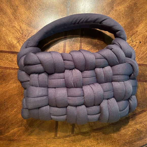 HANDMADE Dark Gray Chunky Cassette Mini Purse (with Double Straps) - Picture 3 of 4